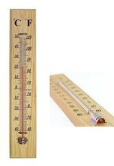 Деревянный термометр цена и информация | Метеорологические станции, термометры | 220.lv