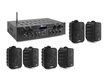 Komplekts Power Dynamics PV240BT: audio pastiprinātāju sistēma (100W) un Power Dynamics BGO30 skaļruņu komplekts, 3 collu, 180 W, melns - 6 skaļruņi cena un informācija | Mājas akustika, Sound Bar sistēmas | 220.lv
