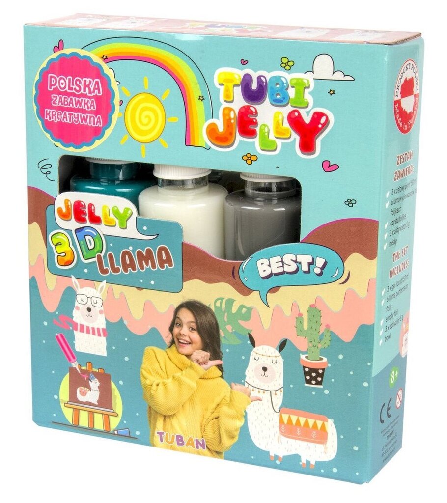 Radošais komplekts Tubi Jelly - Lamas (3 krāsas), Tuban TU3321 cena un informācija | Attīstošās rotaļlietas | 220.lv