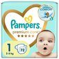 Pampers Premium Care, 1. Izmērs (Mini) 2–5 Kg, 72 Autiņbiksītes цена и информация | Autiņbiksītes | 220.lv