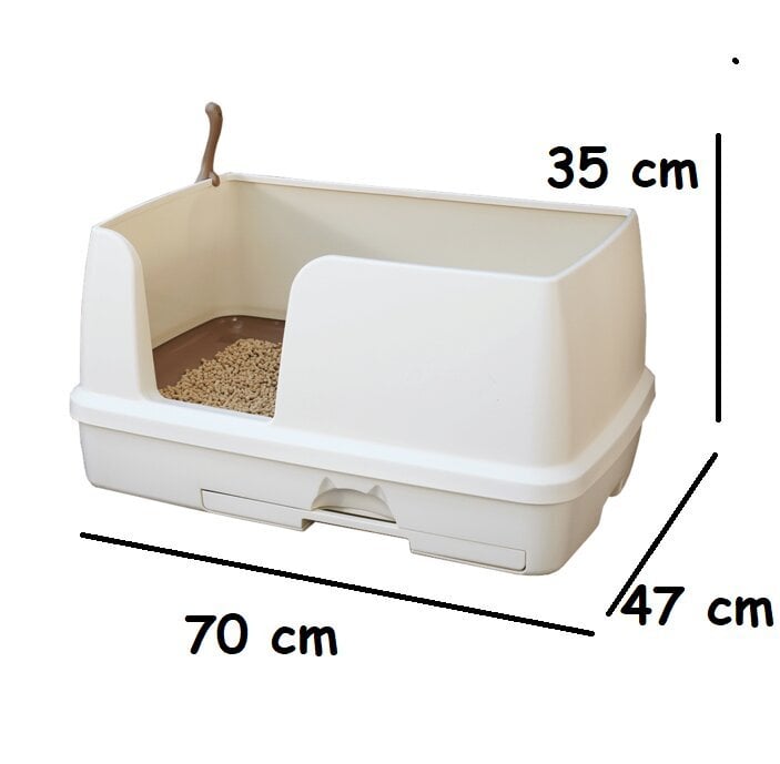 XL divlīmeņu kaķu tualete (komplekts: kaste + 2 X 1,6 kg granulas + 4 absorbējošie paladziņi) Tidy cats Breeze cat litter box, Oriģinālā versija no Japānas. Japāņu kaķu tualete цена и информация | Kaķu tualetes | 220.lv
