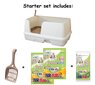 XL divlīmeņu kaķu tualete (komplekts: kaste + 2 X 1,6 kg granulas + 4 absorbējošie paladziņi) Tidy cats Breeze cat litter box, Oriģinālā versija no Japānas. Japāņu kaķu tualete цена и информация | Kaķu tualetes | 220.lv