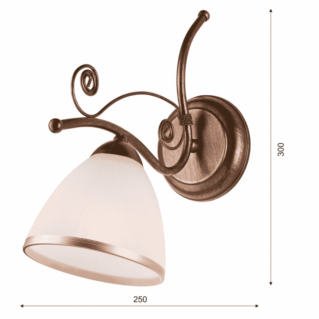 Lamkur sienas lampa Retro II цена и информация | Sienas lampas | 220.lv