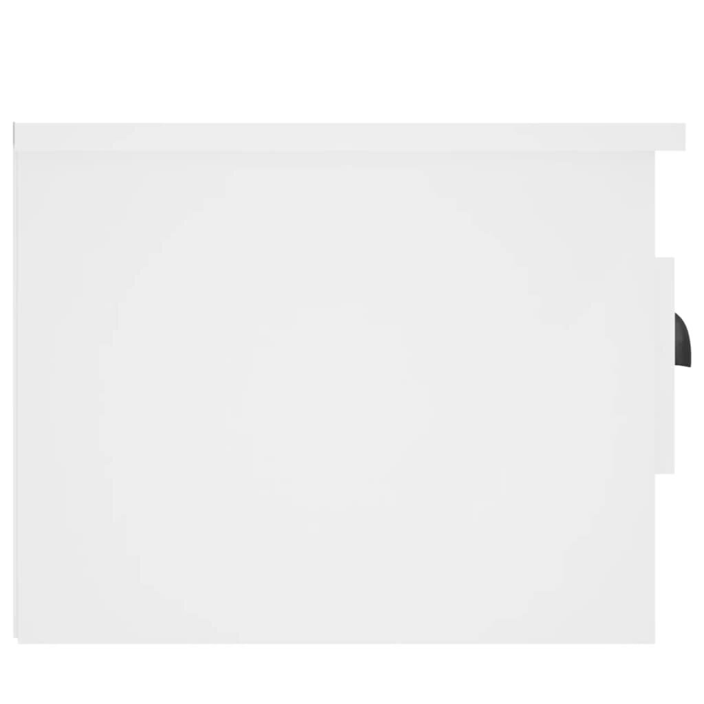 Sienas naktsskapītis vidaXL, 41,5x36x28 cm, balts cena un informācija | Naktsskapīši | 220.lv