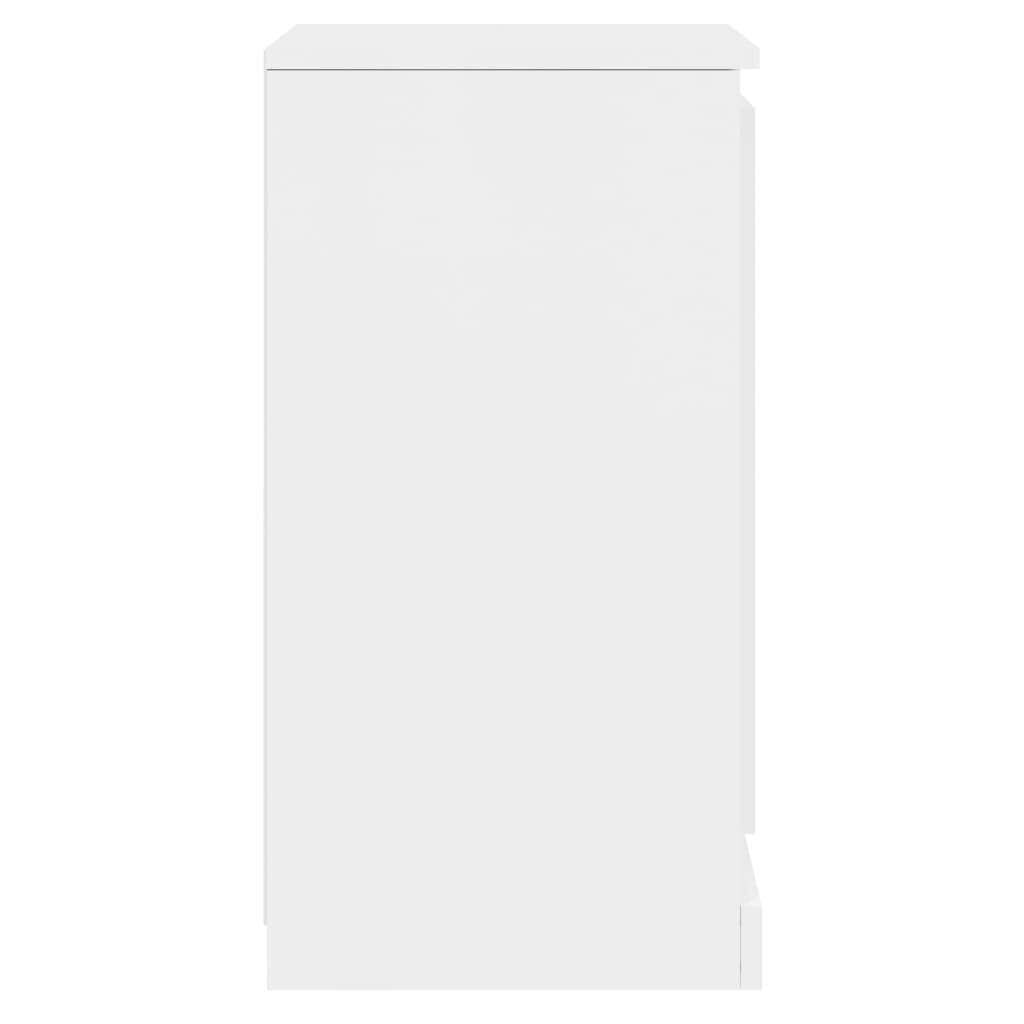 Kumodes vidaXL, 2 gab., 37,5x35,5x67,5 cm, balts cena un informācija | Skapīši viesistabai | 220.lv