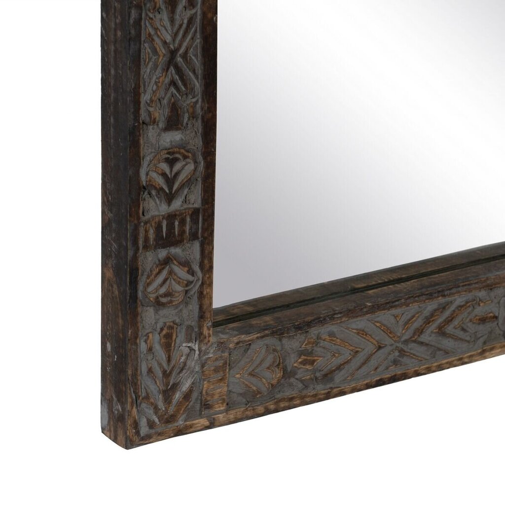 Sienas spogulis 77 x 3 x 113 cm Koks Brūns cena un informācija | Spoguļi | 220.lv