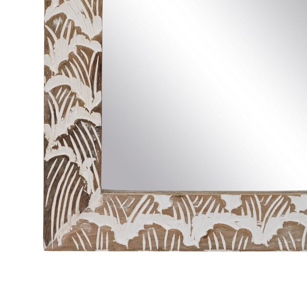 Sienas spogulis 61 x 2 x 152 cm Koks Balts cena un informācija | Spoguļi | 220.lv