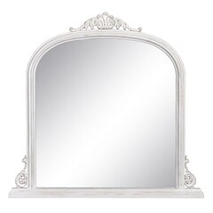 Настенное зеркало 103 x 5 x 108 cm Стеклянный Деревянный Белый цена и информация | Зеркала | 220.lv