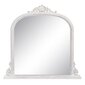 Sienas spogulis 103 x 5 x 108 cm Stikls Koks Balts cena un informācija | Spoguļi | 220.lv