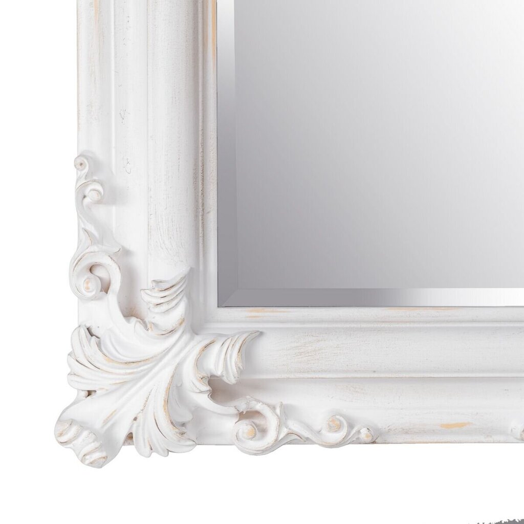 Spogulis 46 x 6 x 147 cm Stikls Koks Balts cena un informācija | Spoguļi | 220.lv