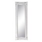 Spogulis 46 x 6 x 147 cm Stikls Koks Balts cena un informācija | Spoguļi | 220.lv