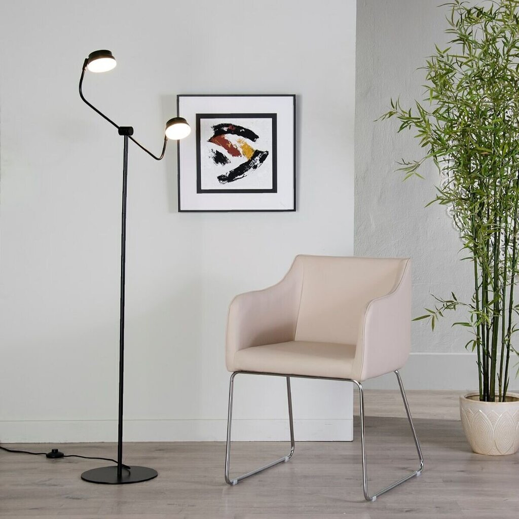 Grīdas lampa 70 x 70 x 154 cm Melns Tērauds cena un informācija | Stāvlampas | 220.lv