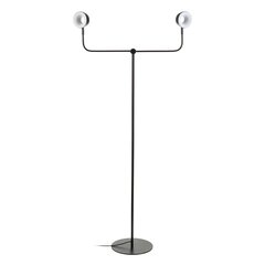 Grīdas lampa 70 x 70 x 154 cm Melns Tērauds cena un informācija | Stāvlampas | 220.lv