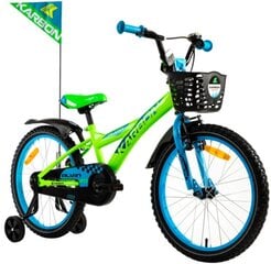 Велосипед 20" Alvin Karbon, цвет: синий/зелёный цена и информация | Велосипеды | 220.lv
