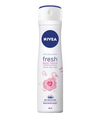 Izsmidzināms pretsviedru līdzeklis sievietēm, Nivea Fresh Rose Touch, 6 x 150 ml cena un informācija | Dezodoranti | 220.lv