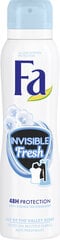 FA Invisible Fresh Spray Deodorant 150 мл, 3 упаковочного комплекта цена и информация | FA Духи, косметика | 220.lv