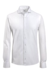 23OS/Vīriešu balts krekls (plāns) cena un informācija | Vīriešu krekli | 220.lv
