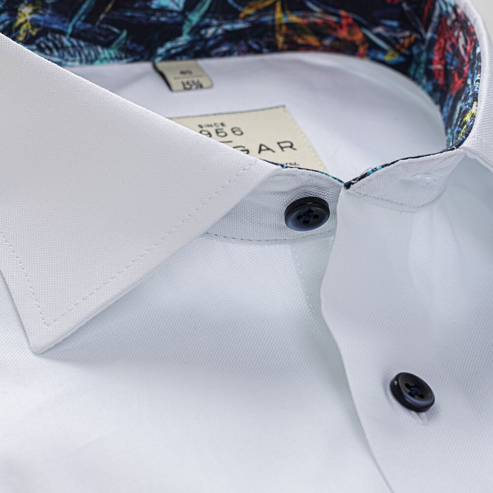 Vīriešu krekls ar īsām piedurknēm Balts (Regular) цена и информация | Vīriešu krekli | 220.lv