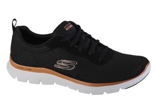 Skechers Flex Appeal 4.0 Brilliant View, Sieviešu kedas, Melna cena un informācija | Sporta apavi sievietēm | 220.lv