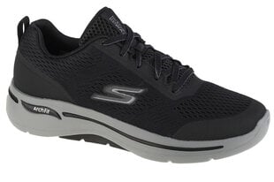 Skechers Go Walk Arch Fit, Vīriešu sporta apavi, Melna cena un informācija | Sporta apavi vīriešiem | 220.lv