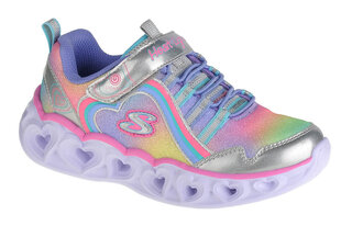 Skechers Heart Lights-Rainbow Lux, Meiteņu sporta apavi, Pelēka cena un informācija | Sporta apavi bērniem | 220.lv