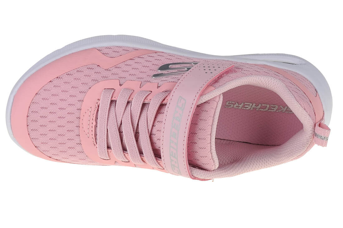 Skechers Microspec Max, Meiteņu sporta apavi, Rozā cena un informācija | Sporta apavi bērniem | 220.lv