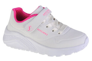 Skechers Uno Lite, для девочек кроссовки, белый цена и информация | Детская спортивная обувь | 220.lv