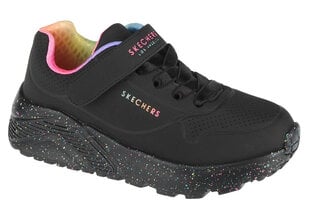 Skechers Uno Lite Rainbow Specks, Meiteņu sporta apavi, Melna cena un informācija | Sporta apavi bērniem | 220.lv