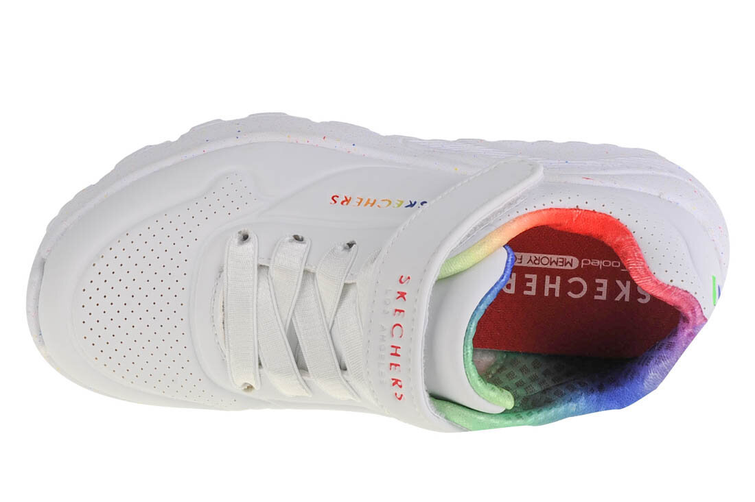 Skechers Uno Lite Rainbow Specks, Meiteņu sporta apavi, Balta cena un informācija | Sporta apavi bērniem | 220.lv