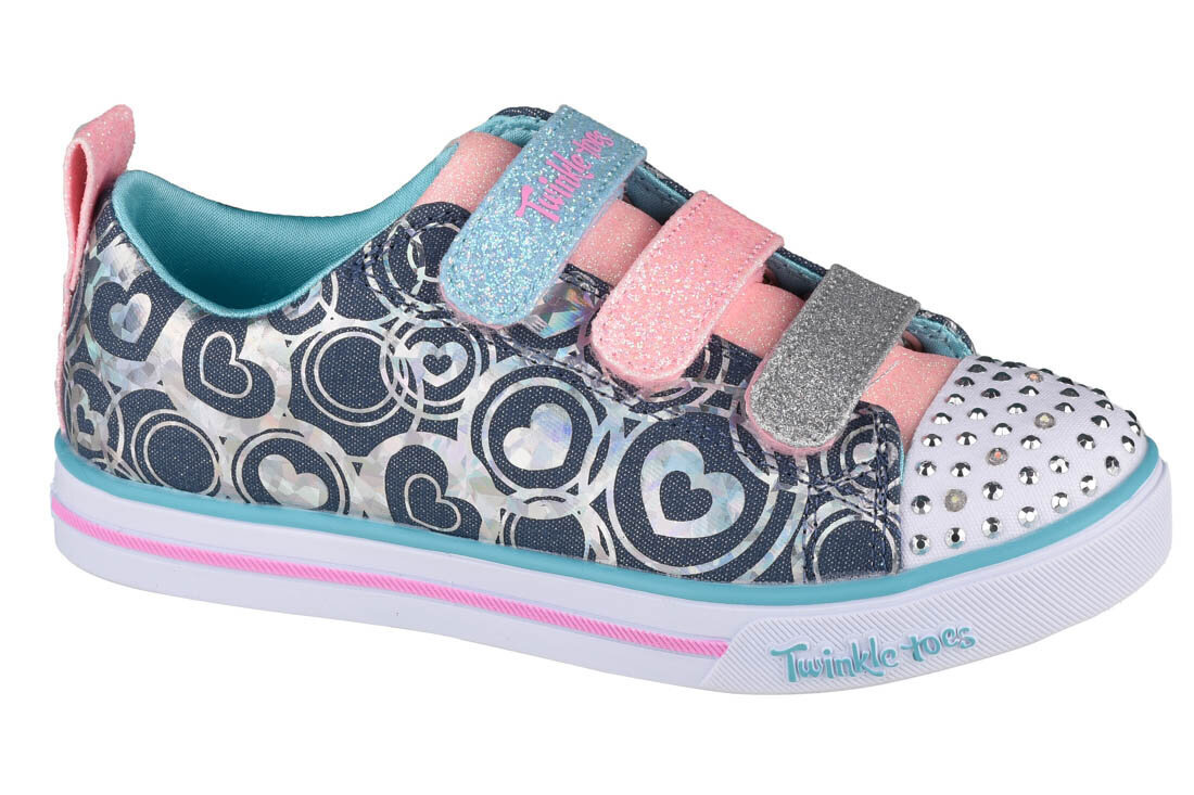 Skechers Sparkle Lite Heartsland, Meiteņu sporta apavi, Zila cena un informācija | Sporta apavi bērniem | 220.lv