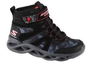 Skechers Twisted Brights - Zerrix, для мальчиков снежные ботинки, черный цена и информация | Детская зимняя обувь | 220.lv
