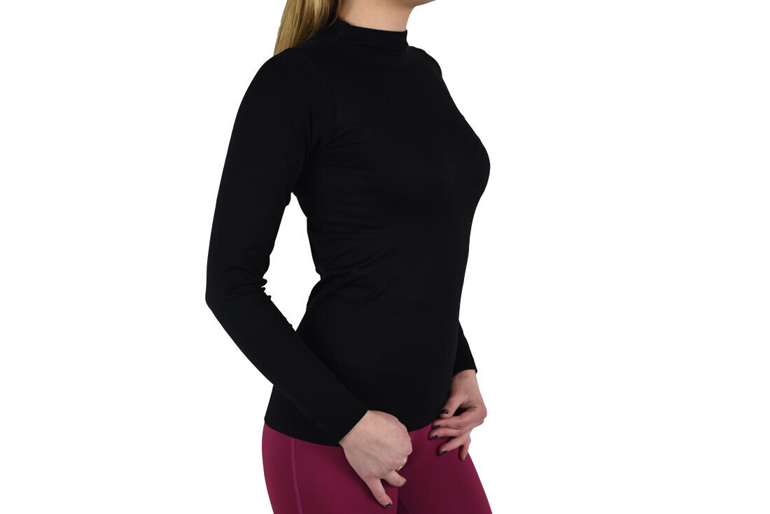 GymHero Longsleeve Seamless, Women's longsleeves, Melna cena un informācija | Sporta apģērbs sievietēm | 220.lv