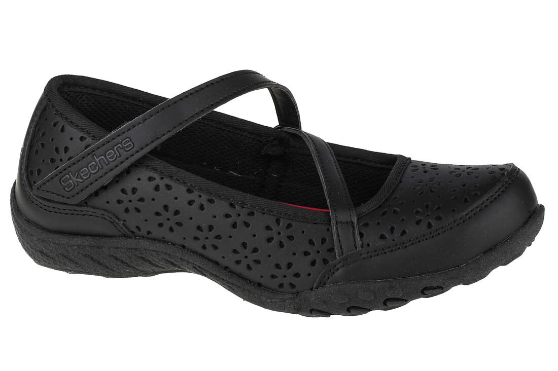 Skechers Breathe Easy Playground Popp, Meiteņu sporta apavi, Melna cena un informācija | Bērnu kurpes | 220.lv