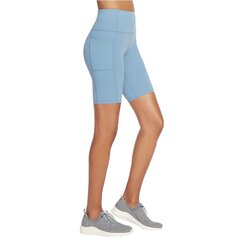 Женские шорты Skechers Go Walk High Waisted Bike Short, синие цена и информация | Спортивная одежда для женщин | 220.lv