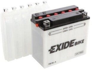 Exide motobaterija 12V 18Ah YB18L-A 180x90x162-+ cena un informācija | Moto akumulatori | 220.lv