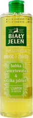 Šampūns Bialy Jelen, Owoc i Ziolo Babka Lancetowata & Dzika Jablon, 400 ml cena un informācija | Šampūni | 220.lv