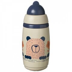 Pudele Tommee Tippee Insulated Straw, pelēka, 12 mēn+, 266 ml cena un informācija | Bērnu pudelītes un to aksesuāri | 220.lv