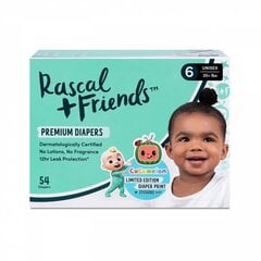 Подгузники Rascal and Friends размер 6, 16+ кг, 54 шт. цена и информация | Rascal and Friends Товары для детей и младенцев | 220.lv