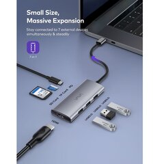 Адаптер USB-C 7-в-1, VAVA VA-UC017 цена и информация | Адаптеры и USB разветвители | 220.lv