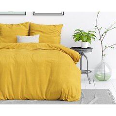 Комплект постельного белья Stone Washed 140x220cm, желтый, 100% хлопок цена и информация | Комплекты постельного белья | 220.lv