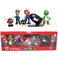 Набор фигурок Super Mario Bros., 6 штук цена и информация | Конструктор автомобилей игрушки для мальчиков | 220.lv