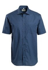 22003R/Vīriešu krekls ar īsām piedurknēm Zils (Regular) cena un informācija | Vīriešu krekli | 220.lv