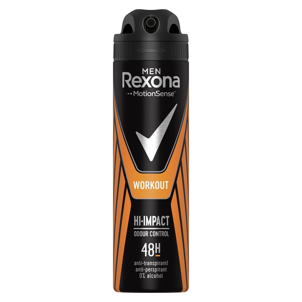 Izsmidzināms dezodorants vīriešiem, Rexona Workout, 6 x 150 ml cena un informācija | Dezodoranti | 220.lv