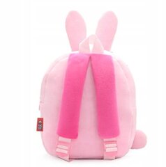 Plīša bērnu mugursoma pirmsskolas vecuma bērnam, rozā krāsā цена и информация | Спортивные сумки и рюкзаки | 220.lv