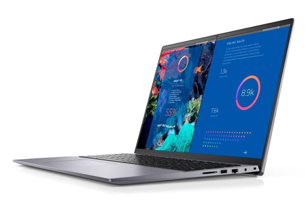 Notebook|DELL|Vostro|5635|CPU 7530U|2000 MHz|16&quot;|1920x1200|RAM 8GB|DDR4|4266 MHz|SSD 256GB|AMD Radeon Graphics|Integrated|ENG|Windows 11 Pro|Titanium Grey|1.9 kg|N1003VNB5635EMEA01 Portatīvais dators cena un informācija | Portatīvie datori | 220.lv