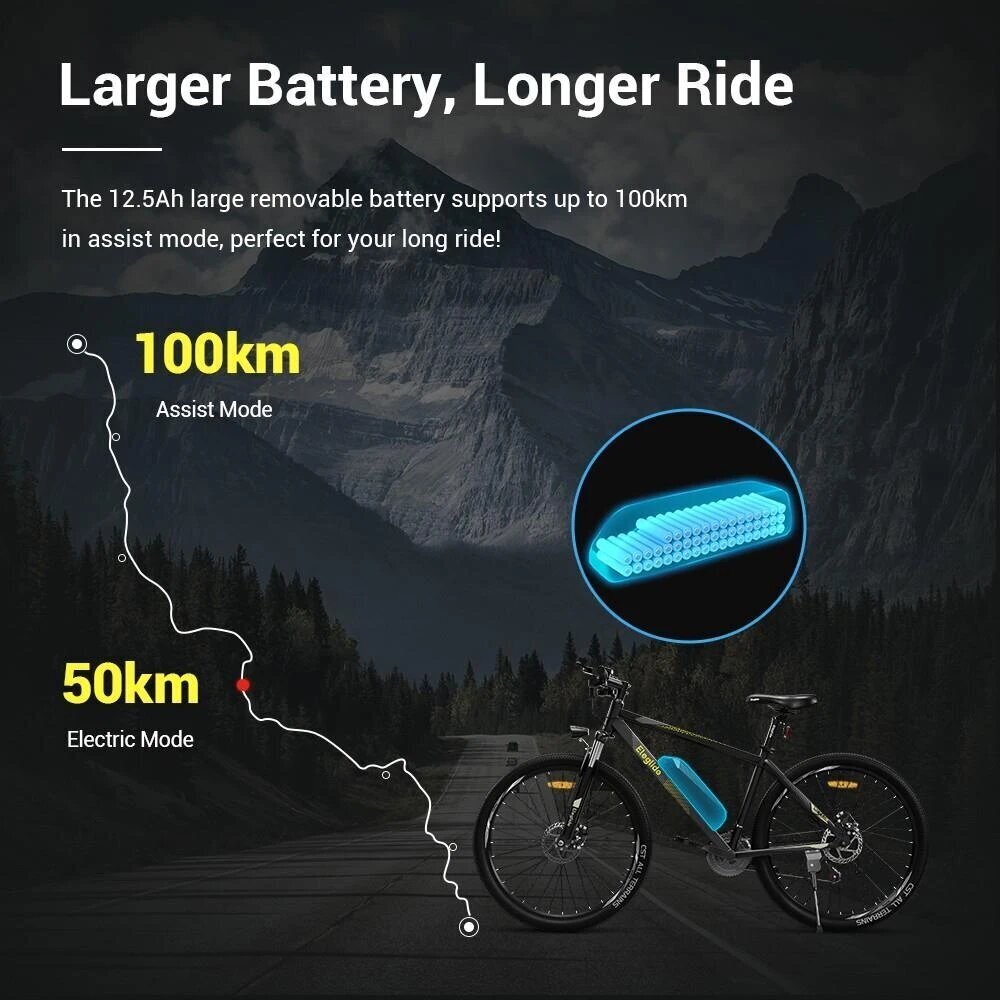 Elektriskais velosipēds Eleglide M1 Plus, 27,5", melns, 12,5Ah цена и информация | Elektrovelosipēdi | 220.lv