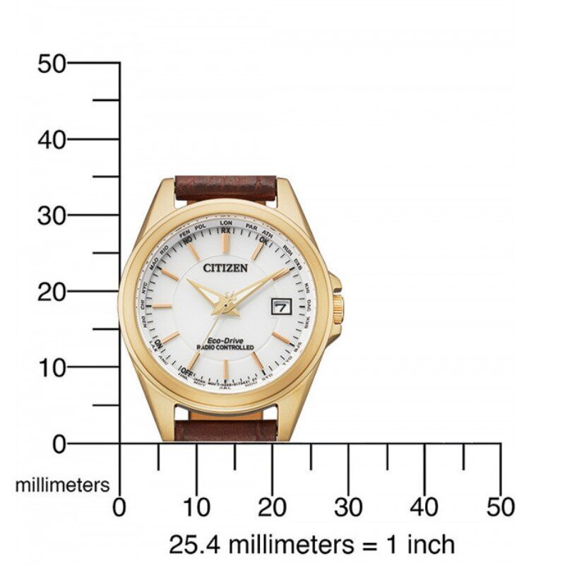 Sieviešu pulkstenis Citizen Radio Controlled Eco-Drive EC1183-16A EC1183-16A cena un informācija | Sieviešu pulksteņi | 220.lv