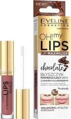 Lūpu spīdums Eveline Oh! My Lips Lip Maximizer Chocolate, 4.5 ml cena un informācija | Lūpu krāsas, balzāmi, spīdumi, vazelīns | 220.lv