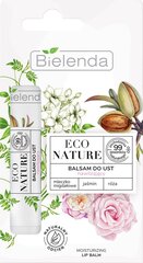 Mitrinošs lūpu balzams ar mandeļu pienu Jasmine and Rose Bielenda Eco Nature, 10 g цена и информация | Помады, бальзамы, блеск для губ | 220.lv