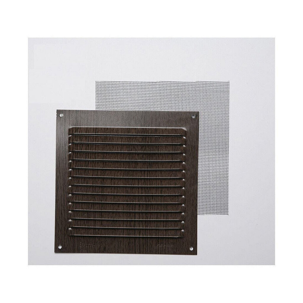 Režģis Fepre Moskītu tīkls Alumīnijs Wengue (15 x 15 cm) cena un informācija | Ventilatori vannas istabai | 220.lv
